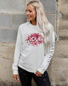 Love Alvora Red Roses Graphic Sweatshirt – Unisex Streetwear