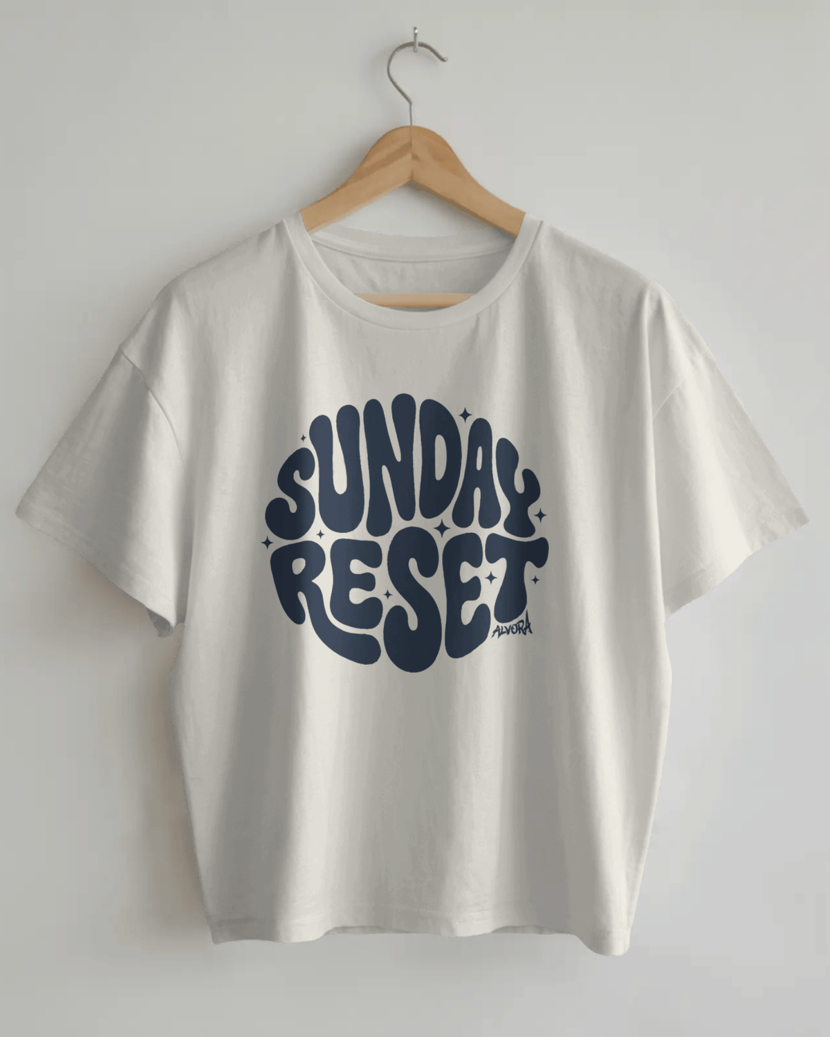 Sunday Rest Boxy Crop Tee