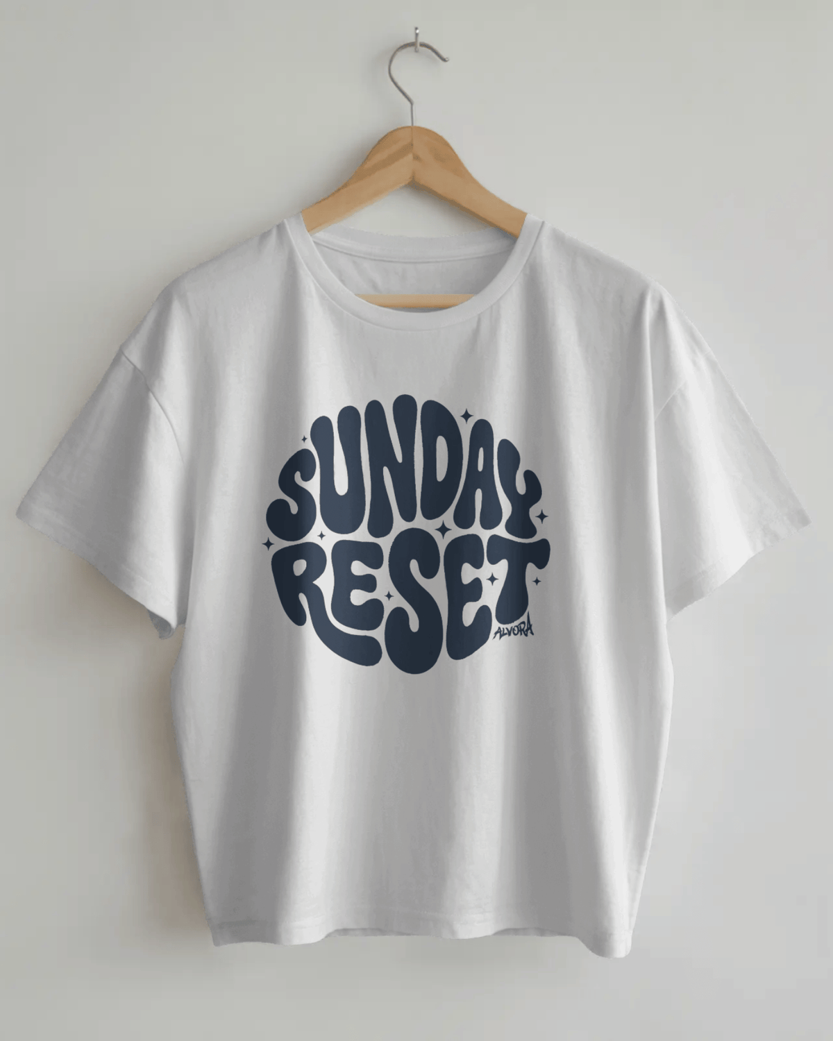 Sunday Rest Boxy Crop Tee