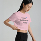 Custom print Croptop